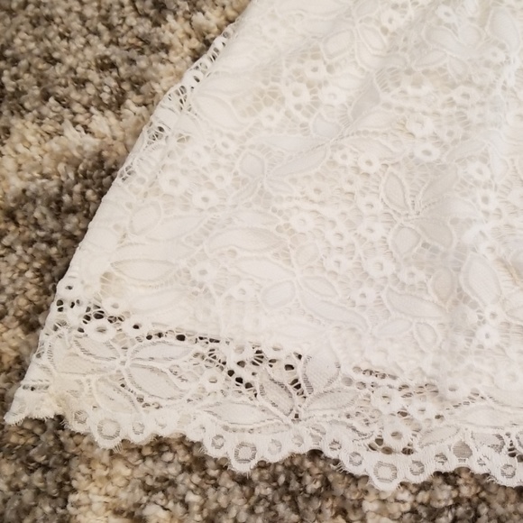 NWT HNNATTA White Lace Dress M - Picture 8 of 8
